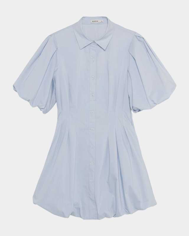 Cleo Balloon Pintuck Mini Dress